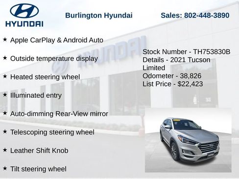 Used 2021 Hyundai Tucson Limited AWD/4WD image 25