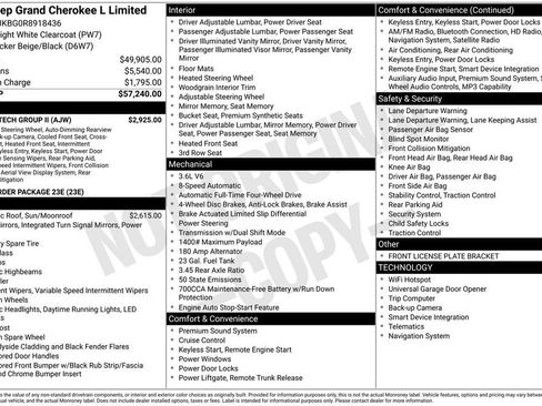 Used 2024 Jeep Grand Cherokee L Limited w/ Luxury Tech Group II AWD/4WD image 26