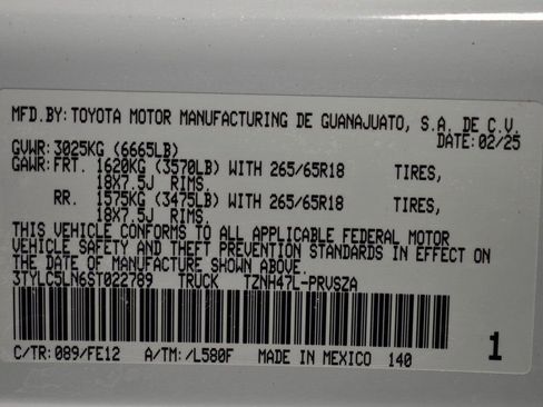 Certified 2025 Toyota Tacoma TRD Sport image 14