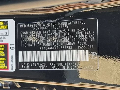 Certified 2026 Toyota Camry LE FWD image 34