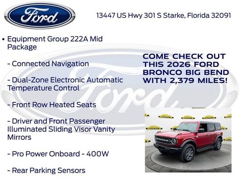 New 2026 Ford Bronco Big Bend AWD/4WD image 15