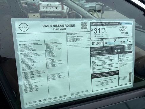 New 2026 Nissan Rogue Platinum AWD/4WD image 13