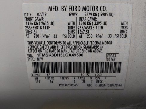 Used 2020 Ford Explorer XLT w/ Equipment Group 202A AWD/4WD image 33