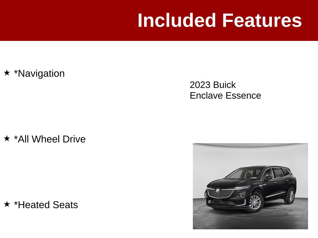 Used 2023 Buick Enclave Essence w/ Experience Buick Package AWD/4WD image 3
