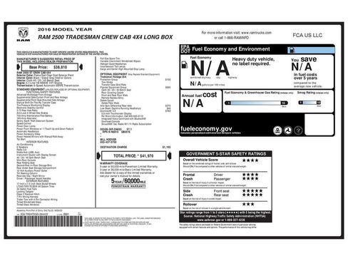 Used 2016 RAM 2500 Tradesman w/ Popular Equipment Group image 34