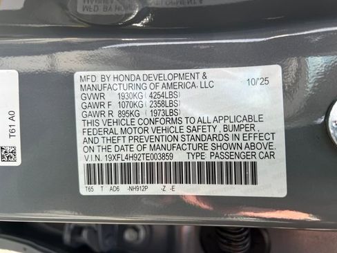 New 2026 Honda Civic Sport Touring image 20