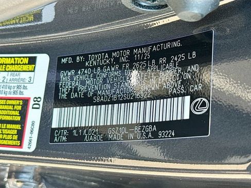 Used 2025 Lexus ES 350 w/ Premium Package FWD image 31