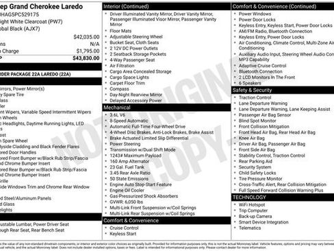 Used 2023 Jeep Grand Cherokee Laredo AWD/4WD image 39