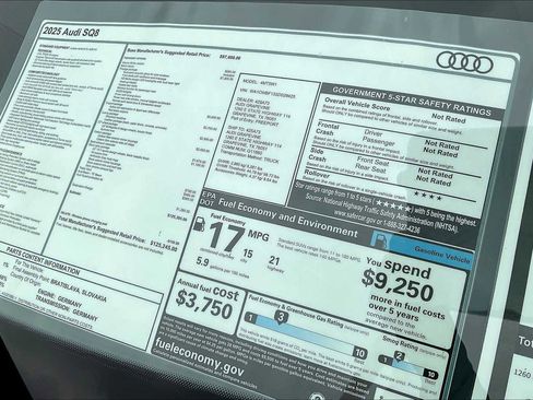 New 2025 Audi SQ8 Prestige image 18