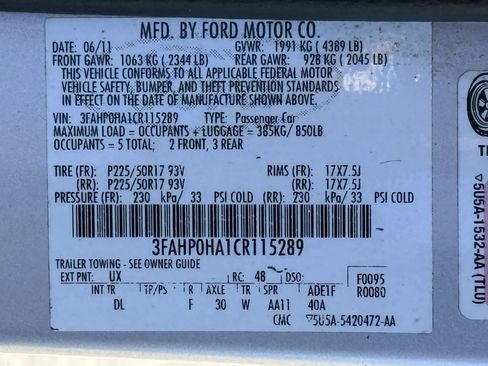Used 2012 Ford Fusion SE FWD image 30