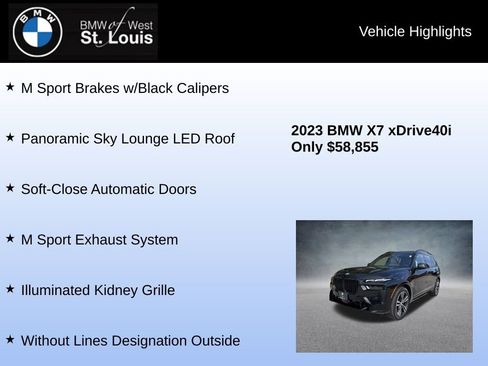 Used 2023 BMW X7 xDrive40i w/ Executive Package image 24