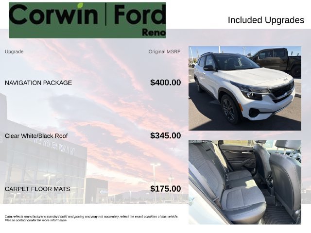 Used 2023 Kia Seltos S w/ Navigation Package FWD image 3