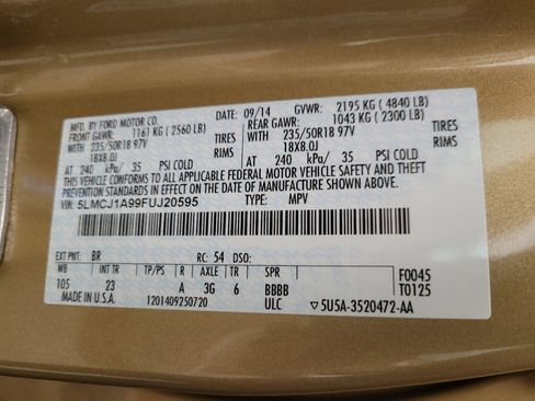 Used 2015 Lincoln MKC FWD w/ Equipment Group 101A Select image 33