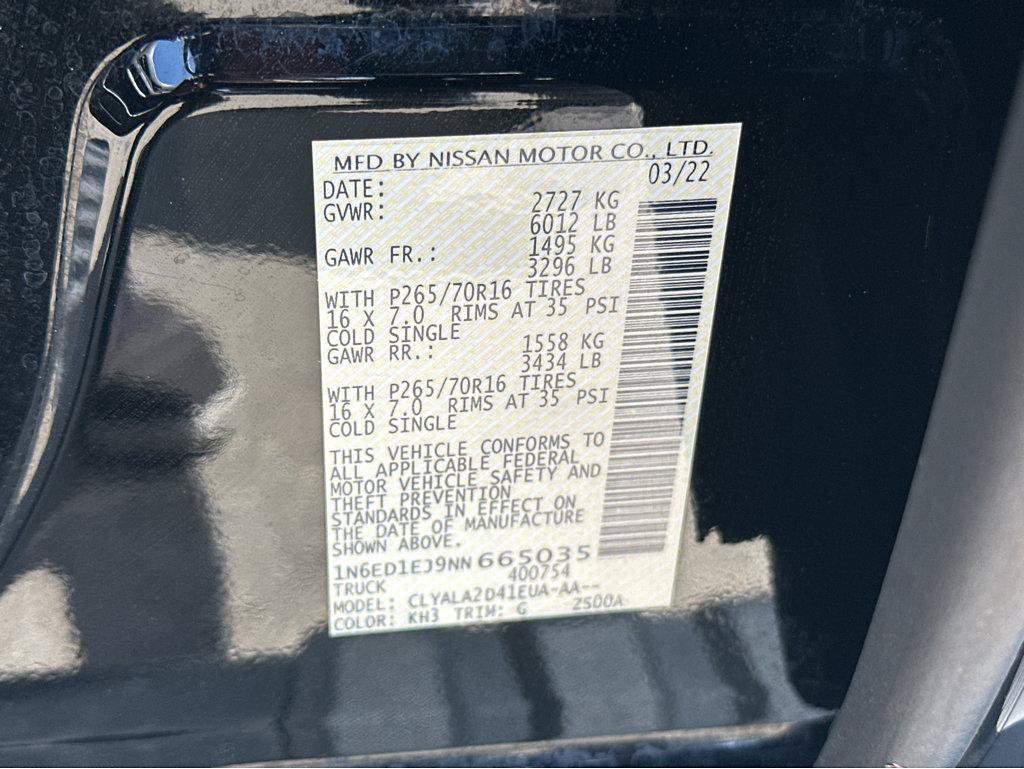 Used 2022 Nissan Frontier S w/ Technology Package RWD image 42