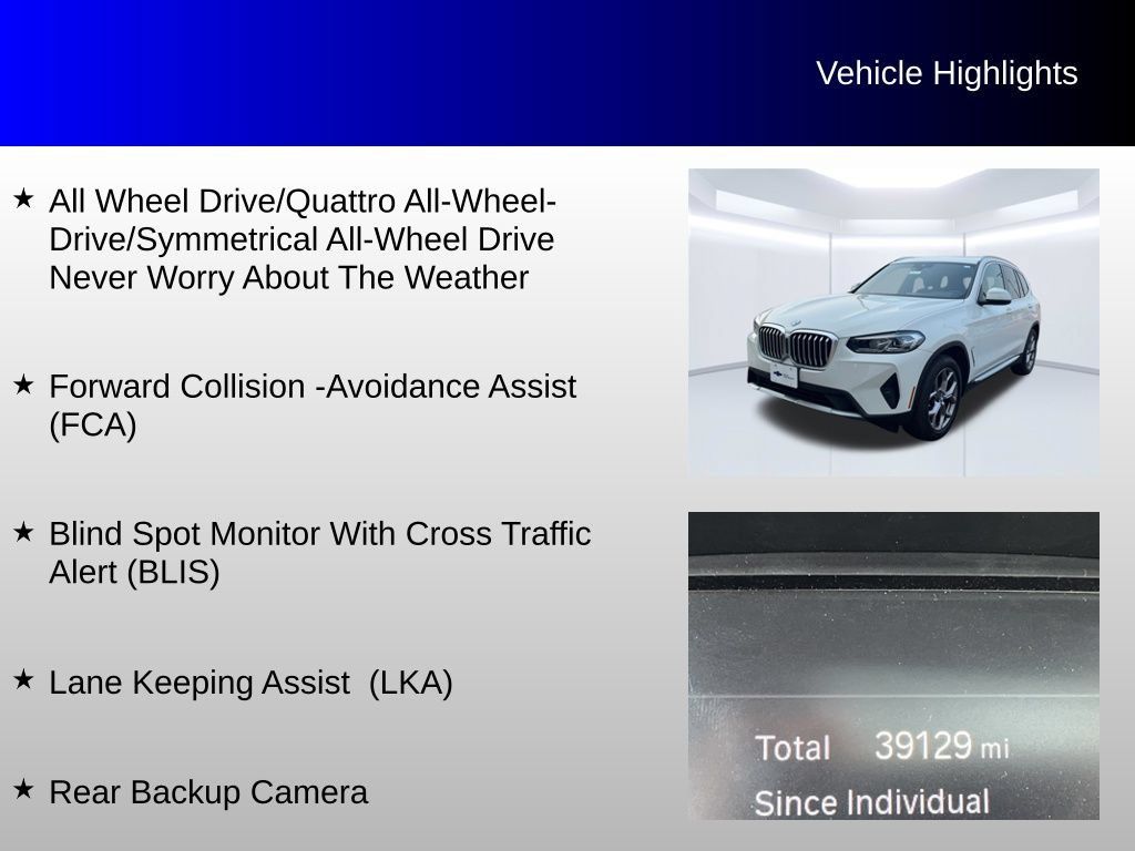 Used 2022 BMW X3 xDrive30i AWD/4WD image 4