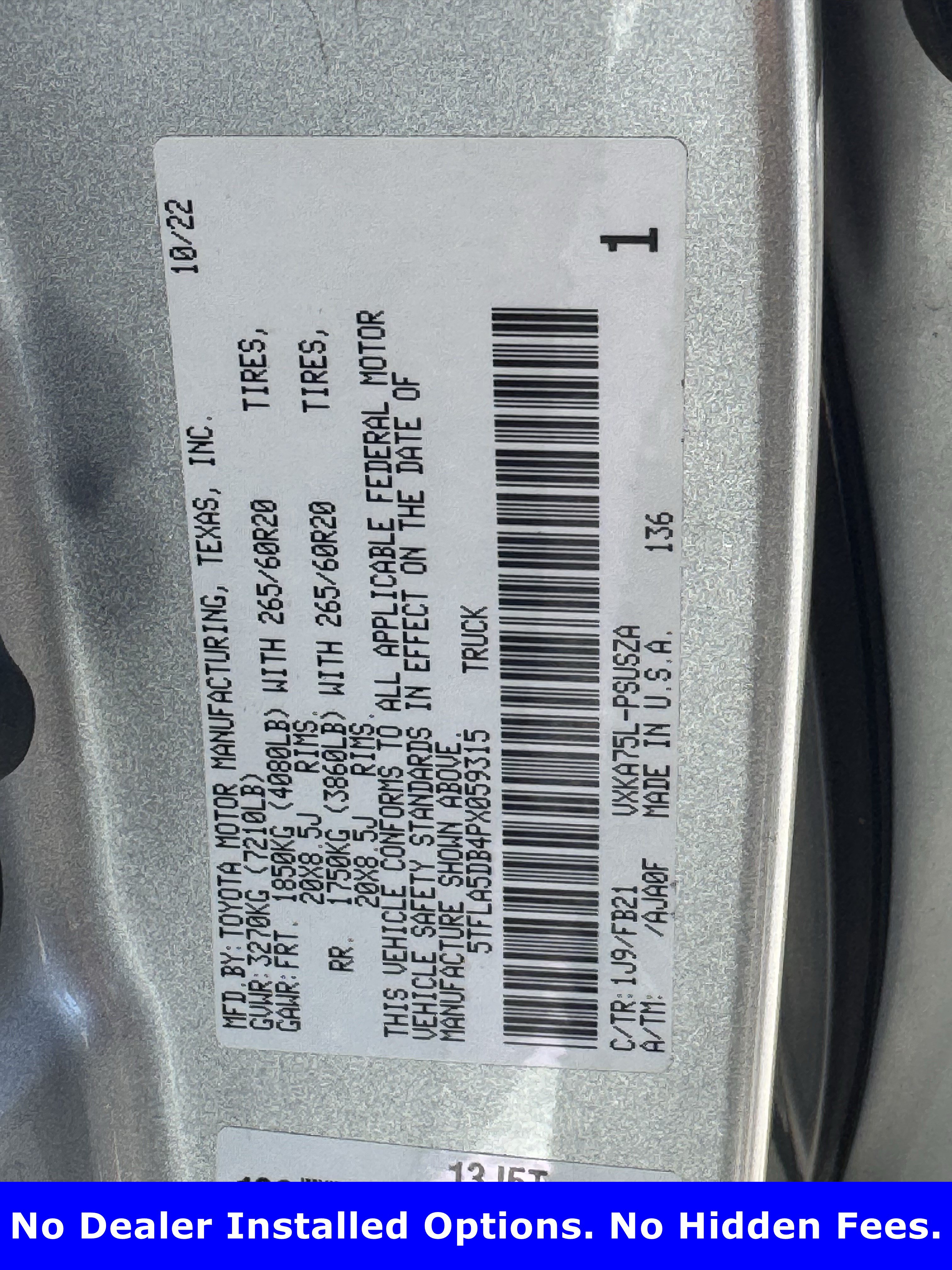 Used 2023 Toyota Tundra SR5 AWD/4WD image 26