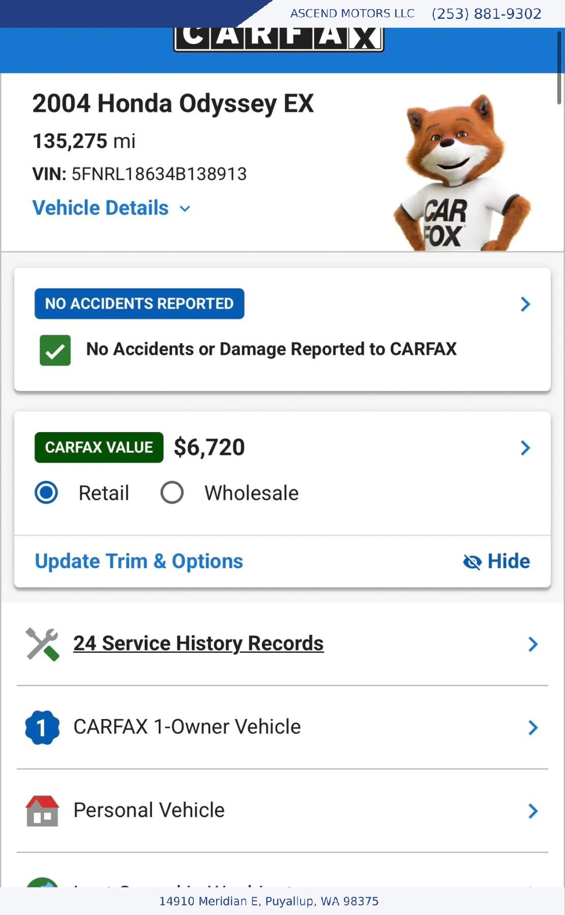 Used 2004 Honda Odyssey EX image 18
