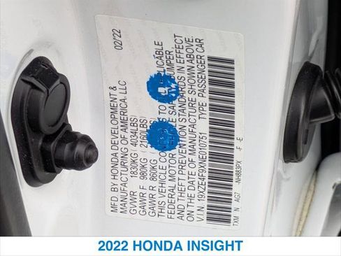 Certified 2022 Honda Insight Touring image 26