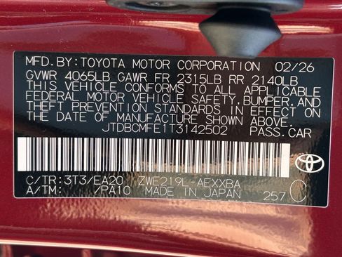 New 2026 Toyota Corolla XLE image 25