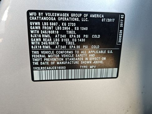 Used 2018 Volkswagen Atlas SE AWD/4WD image 34