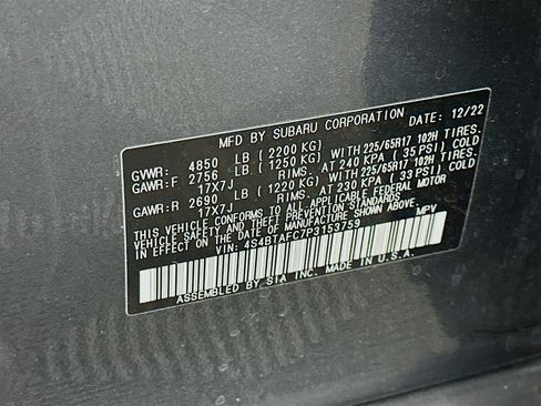 Used 2023 Subaru Outback Premium image 12