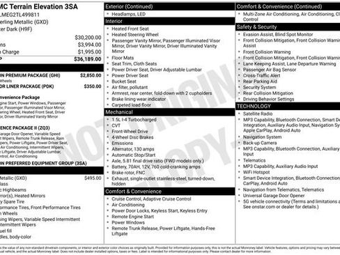 New 2026 GMC Terrain Elevation w/ Elevation Premium Package FWD image 3