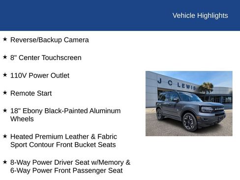 Certified 2024 Ford Bronco Sport Outer Banks AWD/4WD image 33