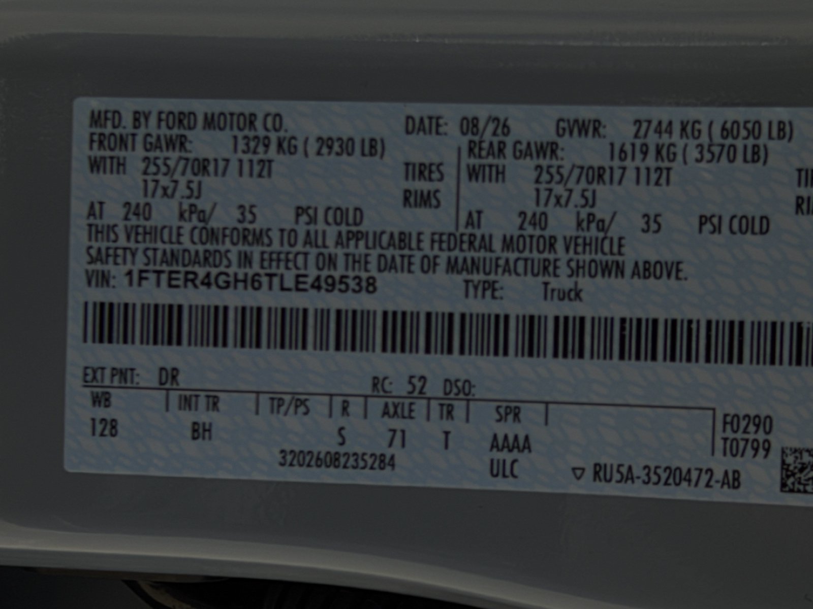 New 2026 Ford Ranger XLT w/ Equipment Group 301A High RWD image 24