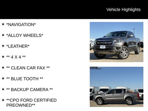 Certified 2022 Ford Ranger Lariat w/ Equipment Group 501A High image 4