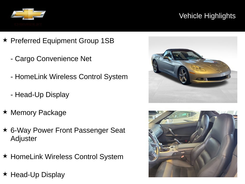 Used 2005 Chevrolet Corvette Convertible w/ Preferred Equipment Group RWD image 19