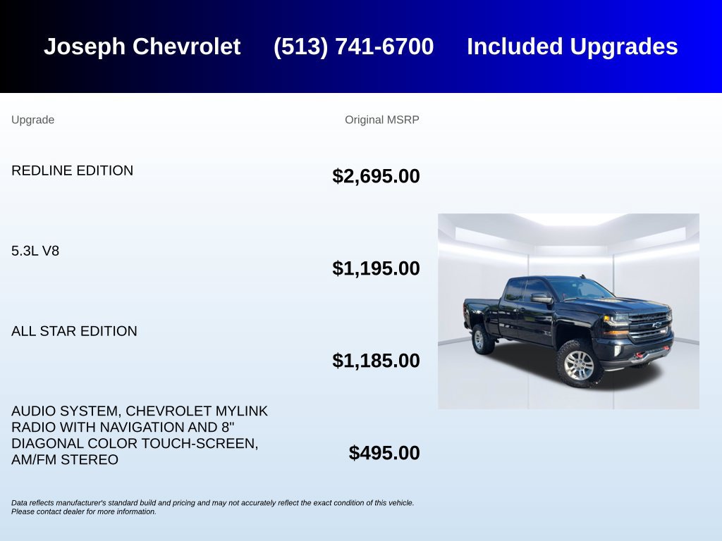 Used 2018 Chevrolet Silverado 1500 LT w/ Redline Edition AWD/4WD image 6
