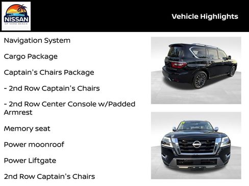 Certified 2024 Nissan Armada Platinum w/ Captain's Chairs Package image 19