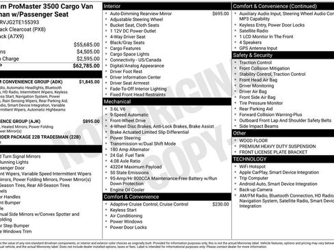 New 2026 RAM ProMaster 3500 w/ Premium Convenience Group image 38