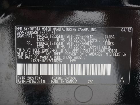 Used 2012 Toyota RAV4 FWD w/ Value Pkg image 28