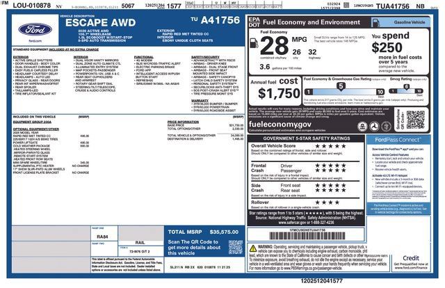New 2026 Ford Escape Active w/ Cold Weather Package AWD/4WD image 17