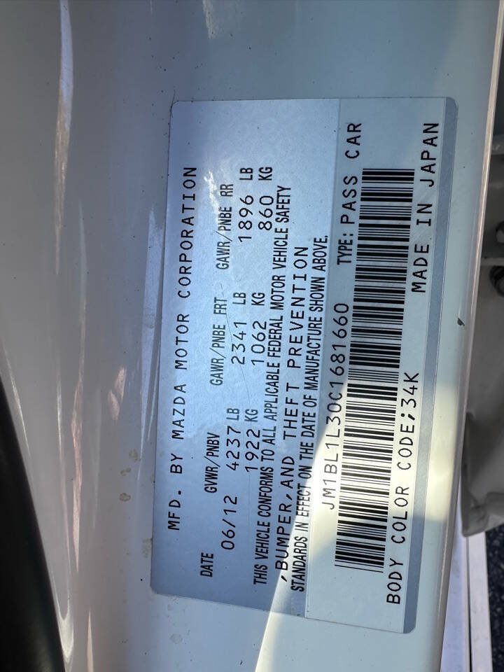 Used 2012 MAZDA MAZDA3 Touring w/ Mazdaspeed Tech Pkg FWD image 18