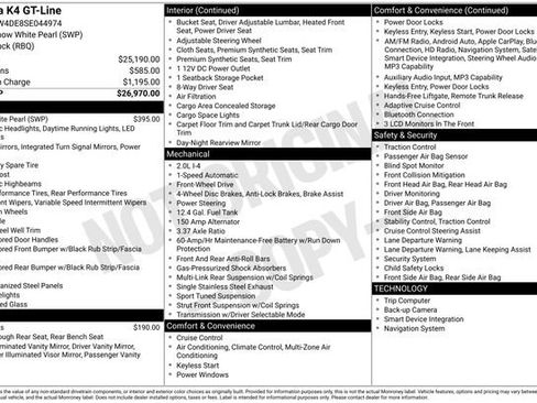 Certified 2025 Kia K4 GT-Line FWD image 36
