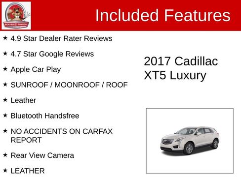 Used 2017 Cadillac XT5 Luxury w/ Driver Awareness Package FWD image 4