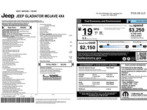 Used 2021 Jeep Gladiator Mojave w/ Cold Weather Group image 26