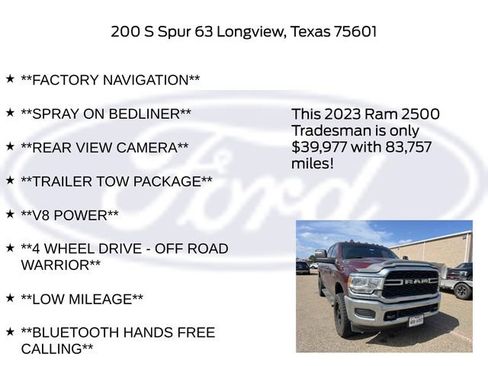 Used 2023 RAM 2500 Tradesman AWD/4WD image 23