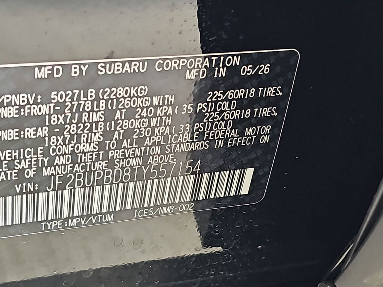New 2026 Subaru Outback Premium AWD/4WD image 39