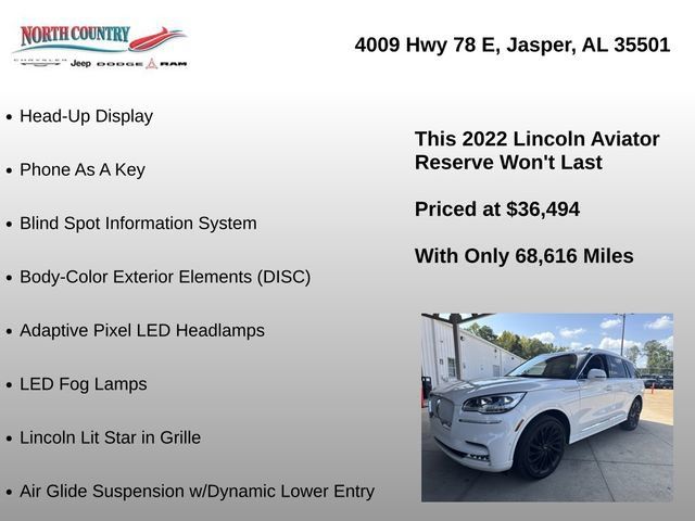 Used 2022 Lincoln Aviator Reserve w/ Equipment Group 201A AWD/4WD image 34