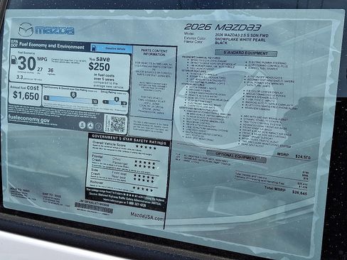 New 2026 MAZDA MAZDA3 s image 6