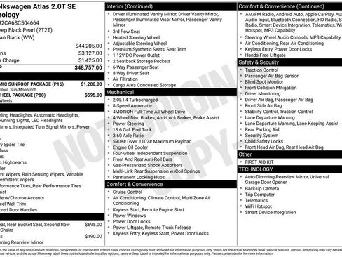 Used 2025 Volkswagen Atlas SE w/ Panoramic Sunroof Package image 7