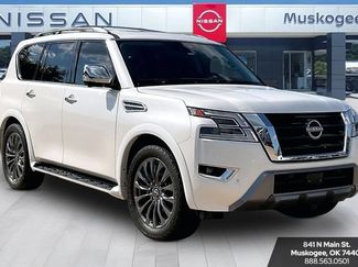Used 2023 Nissan Armada Platinum w/ Captain's Chairs Package RWD video 1