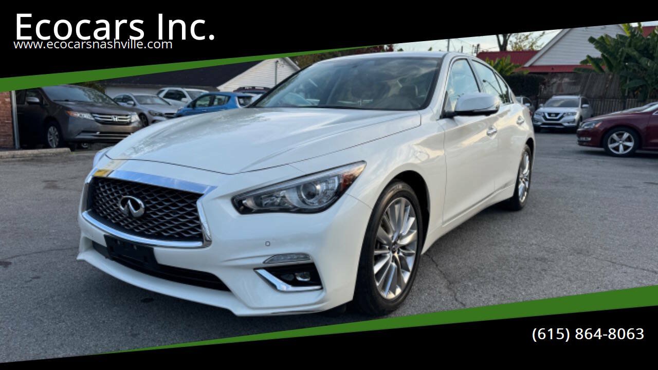 Used 2021 INFINITI Q50 Luxe w/ Cargo Package AWD/4WD image 1
