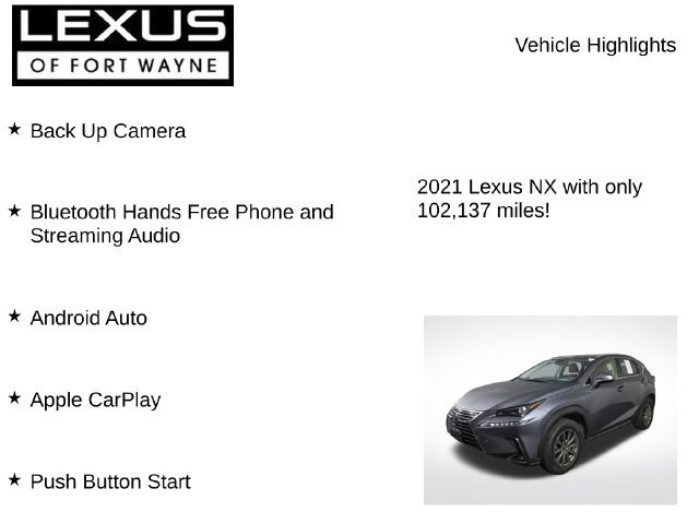 Used 2021 Lexus NX 300 AWD w/ Accessory Package 2 image 8