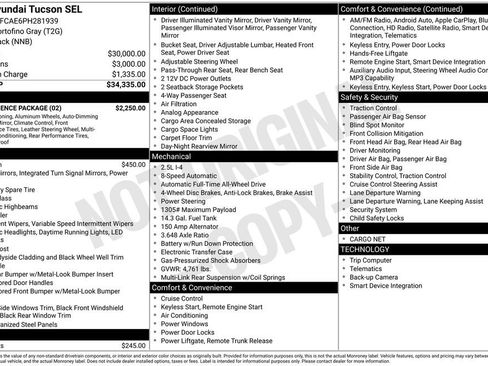 Used 2023 Hyundai Tucson SEL w/ Convenience Package AWD/4WD image 43