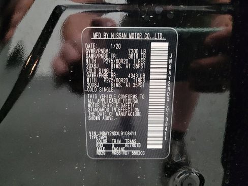 Used 2020 Nissan Armada SL w/ Premium Package RWD image 33