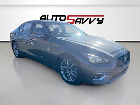 Used 2021 INFINITI Q50 Luxe w/ Cargo Package image 1